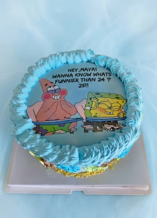 עוגת בוב ספוג חגיגית בעיצוב אישי