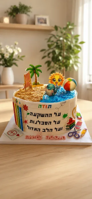 עוגת תודה לסיום שנת הלימודים