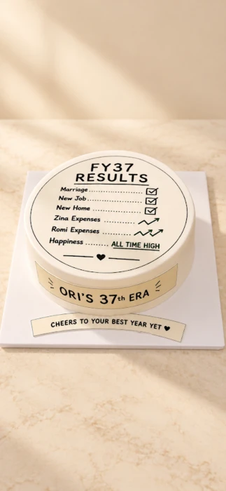 עוגת FY RESULTS סיכום שנה